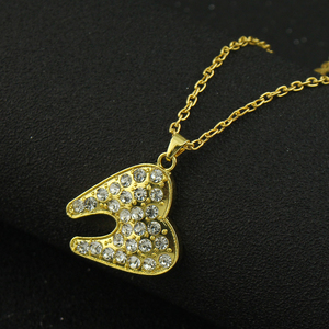 Pendentif en cristal de dent humaine, collier de dentiste, plaqué argent/or, bijoux médicaux, cadeau pour médecin/infirmière - Product Image 4