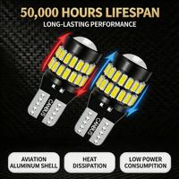 Ampoule LED CANBUS T10 W5W 194 168 36PCS 3014 SMD avec lentille, sans erreur, pour éclairage intérieur de voiture, plafonnier, lecture, plaque d'immatriculation, feux de position latéraux