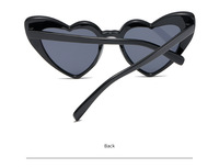 Coloré rose coeur lunettes de soleil femmes marque concepteur lunettes de soleil femme amour coeur dégradé nuances lunettes