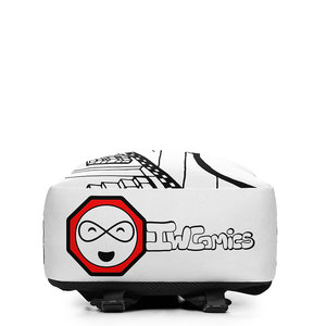 IW Comics #22 Minimalist <b>Backpack</b> Modern <b>Simple</b> Design with Zipper and Strap Closure Polyester Fabric Lining for Outdoor Use - Product Image 3