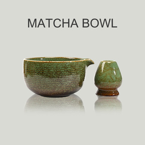 Nuovo tappetino color argilla grezza ceramica Matcha ciotola Chawan 450ml 550ml di cristallo di fascia alta glassa marmo Matcha-ciotole da tè e caffè - Product Image 3