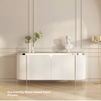 Meuble d'entrée en chêne italien, commode simple et moderne, meuble à chaussures, buffet français, meuble TV en bois de luxe léger, table basse