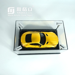 Clear Cover DIY 1 18 Scale Acrylic Diecast Model Car <b>Display</b> <b>Case</b> 4 LED Lights Customized Logo Silk-Screen Printing Custom - Product Image 4