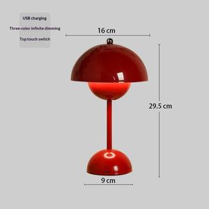 Lámpara <span class=keywords><strong>de</strong></span> Mesa Denmark Bud con Carga Inalámbrica, Táctil, Regulable, LED Blanco Cálido, Diseño Moderno, para Ambiente <span class=keywords><strong>de</strong></span> Noche - Product Image 6