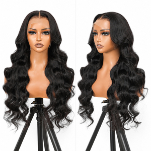 Perruque en cheveux humains ondulés, couleur naturelle, ondulations douces et lisses, dentelle transparente HD, pour les vendeurs en ligne - Product Image 1