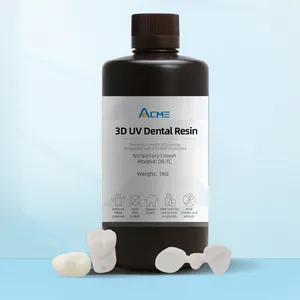 Acme 405nm UV curado Dental modelo 3D impresión resina asegurada dentadura Base dientes para LCD DLP 3D impresora resina