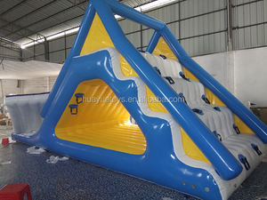 Parc aquatique gonflable de mer de haute qualité, toboggan triangulaire gonflable flottant, jouets pour l'été - Product Image 6