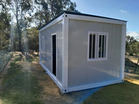 Micro-Maison Modulaire Préfabriquée en Acier de 40 Pieds, Détachable, Type Conteneur, Cabine, Boutique, Secours d'Urgence, Maison Mobile, Chambre à Panneaux Sandwich
