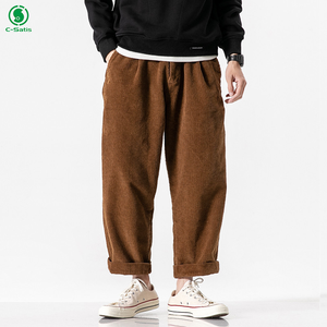 Automne pantalons pour hommes Original rétro velours <span class=keywords><strong>côtelé</strong></span> vêtements amples avec basique Cargo pantalons décontractés hommes - Product Image 5