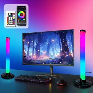 Barre lumineuse LED, barre lumineuse RGB synchronisée avec <span class=keywords><strong>la</strong></span> musique, lampe <span class=keywords><strong>d</strong></span>'ambiance USB avec couleur RGB pour bureau, bar, TV, PC - Éclairage musical rythmique - Product Image 4