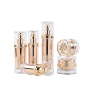 Forma de cristal acrílico 20ml 40ml 100mL Crema para el cuidado de la piel, Crema Plástico Cuidado personal