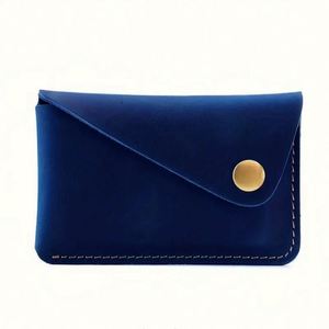 Porte-cartes créatif personnalisé avec logo imprimé, porte-cartes compact rétro, porte-monnaie en cuir de style vintage, portefeuille multifonctionnel - Product Image 4