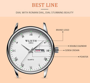 นาฬิกาข้อมือสุดหรูของ wlisth สำหรับผู้หญิงสร้อยข้อมือสแตนเลสสตีลนาฬิกาผู้หญิงนาฬิกาควอตซ์กันน้ำ - Product Image 6