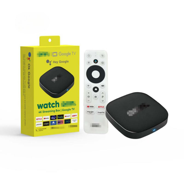 Om&nn Android 14 8K Quad Core Allwinner H616 Smart TV Box with 2GB RAM Voice Remote Keyboard for Streaming Media Player