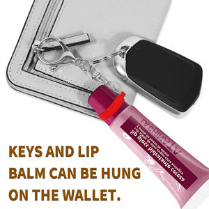 Porte-clés pour baume à lèvres, brillant à lèvres et rouge à lèvres, compatible avec <span class=keywords><strong>Laneige</strong></span>, Summer Friday et Glossier, avec cordon pour sac et baume à lèvres - Product Image 6