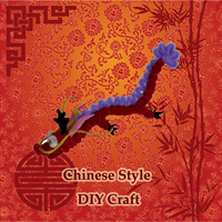 Tout nouveau bricolage Chenille tiges ensemble pour enfants Dragon chinois Loong artisanat faisant des jouets en pâte créative pour l'ornement du Festival chinois