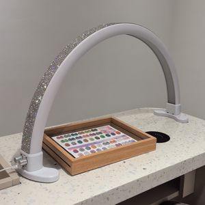 <span class=keywords><strong>Lampe</strong></span> <span class=keywords><strong>UV</strong></span> demi-lune OEM avec strass et diamant pour salon de manucure et bureau d'éclairage - Product Image 1