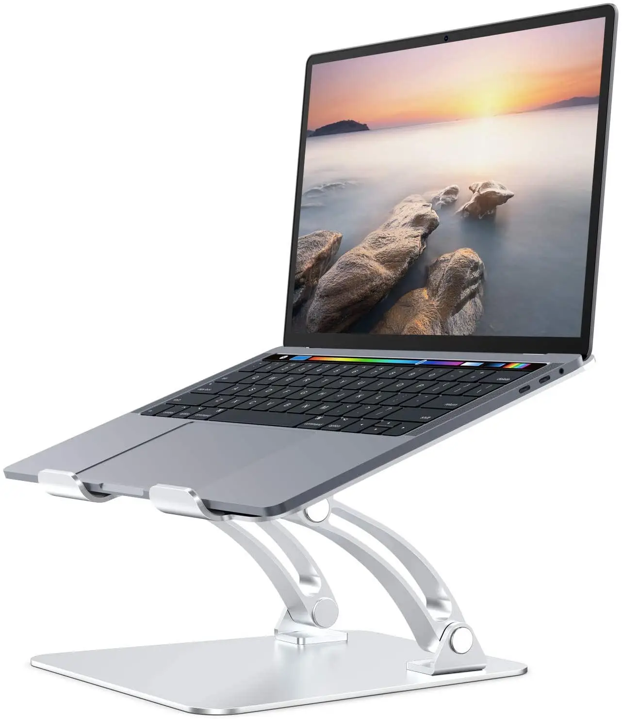Support pour ordinateur portable en aluminium, pour Apple Macbook Air Macbook Pro et tout ordinateur portable entre 10 et 17 pouces