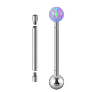 <span class=keywords><strong>Tige</strong></span> de perçage en titane G23 14/16G, fil de dent interne, langue, ongles, accessoires auxiliaires, <span class=keywords><strong>tige</strong></span> d'extension de perçage de la langue des lèvres - Product Image 4