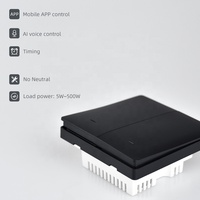 Interrupteur intelligent Tuya Zigbee 3.0 standard britannique sans neutre, relais magnétique bidirectionnel compatible avec Yandex Alice
