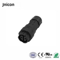 Connecteur M16 auto-bloquant à 2 broches en nylon étanche pour éclairage LED extérieur résistant aux UV