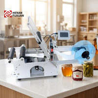 Machine d'étiquetage autocollante pour ampoules et pots de miel ronds en verre ou en plastique avec codeur de date – Fabriquée en Chine