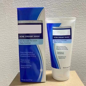 Custom logo Privae Label for Antimicrobial Hydrating Acne Creamy Wash for Men 4% <strong>Benzoyl</strong> <strong>Peroxide</strong> - Product Image 2