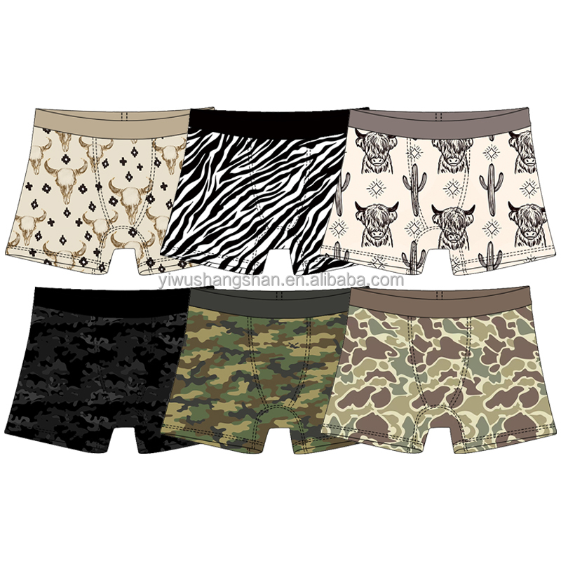 Summer Camouflage Kids Boy Undershorts Bamboo