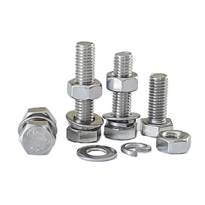 น็อตหัวหกเหลี่ยมสแตนเลสพร้อมแหวนรอง คลาส <span class=keywords><strong>8</strong></span> เกลียว UNF 1 ตัว - Product Image 5