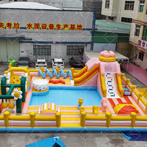 Trampolín <span class=keywords><strong>de</strong></span> jardín inflable al aire libre para niños, castillo inflable inspirado en el parque <span class=keywords><strong>de</strong></span> atracciones para entretenimiento divertido - Product Image 3