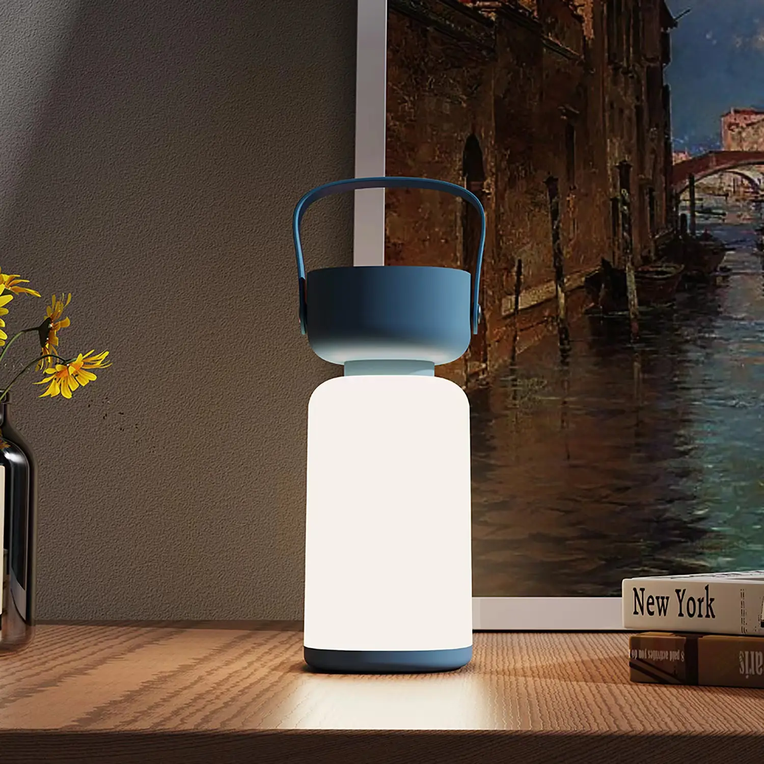 Portable Magic Bottle LED Night Light Modern Design ABS Small Hanging Tent Lamp Touch Control Outdoor Camping Emergency Lighting