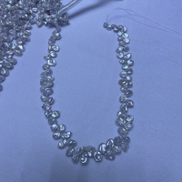 Mode DIY Bijoux Fleur Style Naturel D'eau Douce Blanc Baroque Keshi Chaîne Perles Collier