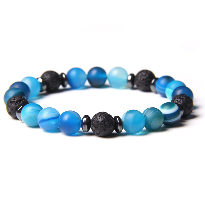 Blue stripe agate