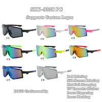 Lunettes de soleil de sport personnalisées avec logo pour hommes et femmes, protection UV400, lunettes de randonnée en plein air, lunettes de soleil anti-vent