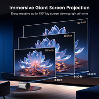 Proyector Inteligente Q8 Pro 4K 3D 1080P Android 14 350ANSI Lúmenes LCD Portátil Mini KQ8 Pro Cine en Casa