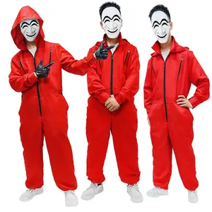 New Halloween paper House Korean style cosplay Dali jumpsuit paper house movie same style cosplay costume