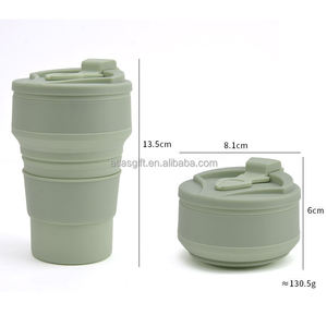 Bouteille d'eau sport pliable en silicone 500 ml, personnalisable, mignonne, style Kawaii, réutilisable, avec paille intégrée, pour boissons chaudes/froides - Product Image 2