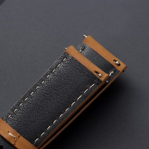 Fast Delivery Crazy Horse Leather Watch <strong>Straps</strong> 14/16/18/20/22/24mm Genuine Leather Watch <strong>Strap</strong> with Butterfly Clasp - Product Image 5