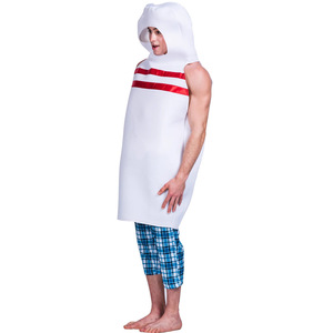 Disfraz de Halloween para Juego de Roles, Top Rojo Divertido, Disfraz de Boliche para Carnaval - Product Image 2