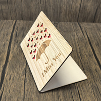 Cadeaux romantiques de la Saint-Valentin en bois de bambou gravé à faire soi-même pour lui et elle, cadeaux d'amour personnalisés pour petit ami et petite amie