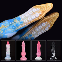 Dildo Anal NNSX con Nudo Grande, Textura de Tentáculos de Pulpo con Ventosa, Juguetes de Fantasía Estimulantes, Tapón Anal, Productos Eróticos