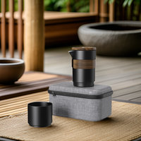 DHPO – Théière en céramique personnalisée de haute qualité, écologique, portable, service à thé de luxe pour une personne, idéal pour la maison, le bureau, le camping, vente en gros, accessoire à thé
