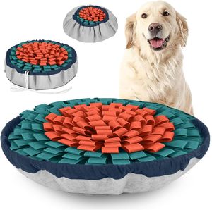 Alfombrilla Snuffle para perros Juguete de rompecabezas interactivo ajustable para razas grandes y pequeñas Alimentador lento para estimulación mental - Product Image 4