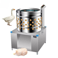Machine à plumer les volailles sur roues, adaptée aux poulets, canards, oies et cailles, avec tambour