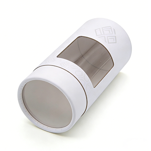High Quality Cylindrical Cardboard Box With PVC Window Custom Size Luxury Round Paper Tube For Tea Food Packaging - Product Image 2