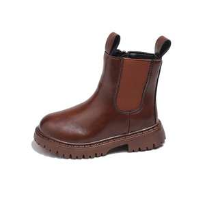 <span class=keywords><strong>Botas</strong></span> de Lujo <span class=keywords><strong>para</strong></span> Niños Estilo Británico Tacón Grueso Suela de Goma <span class=keywords><strong>Botas</strong></span> de PU <span class=keywords><strong>Botas</strong></span> Cortas de Cuero Suave <span class=keywords><strong>para</strong></span> Niños y <span class=keywords><strong>Niñas</strong></span> - Product Image 5