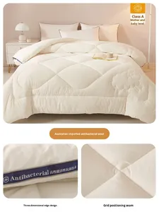 High-end ผ้าห่มขนสัตว์แท้จากออสเตรเลียผ้าห่มขนสัตว์หนาอบอุ่นผ้าขนสัตว์แคชเมียร์แกนสำหรับใช้ในบ้านฤดูใบไม้ผลิฤดูใบไม้ร่วงเตียง - Product Image 6
