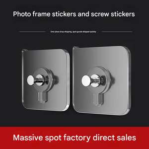 <span class=keywords><strong>Crochet</strong></span> d'<span class=keywords><strong>autocollant</strong></span> adhésif de <span class=keywords><strong>cadre</strong></span> photo fort de clou de cintre de mur de vis sans trace sans poinçon - Product Image 3