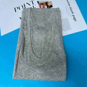 1 دولار وضع JZ002 الجملة القطن الخالص لون عادي الرجال صالة ألعاب رياضية رخيصة فضفاضة العضلات سترينجر قمم للدبابات مع 3 ألوان - Product Image 3