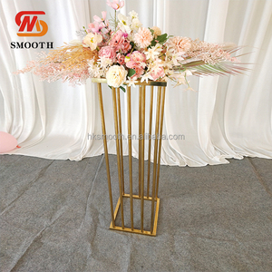 Centro de Mesa Dorado Elegante, Decoraciones para Mesa, Soporte para Flores, Jarrones Metálicos para Bodas y Fiestas, Soporte para Flores para Eventos - Product Image 2